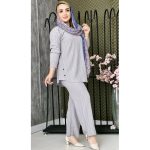 ست مانتو شلوار کراش بغل دکمه - مانتو پاتریس ر