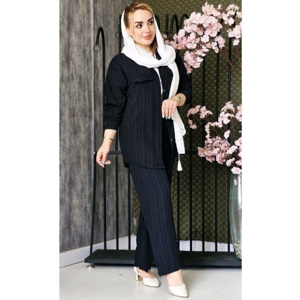 ست کراش دکمه ای - مانتو پاتریس رشت