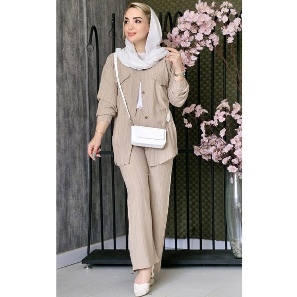 ست کراش دکمه ای - مانتو پاتریس رشت