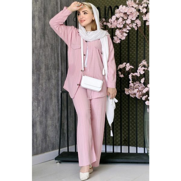 ست کراش دکمه ای - مانتو پاتریس رشت