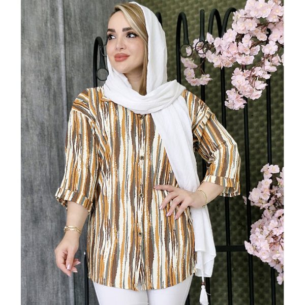 مانتو آستین پاکتی راه راه - مانتو پاتریس رشت