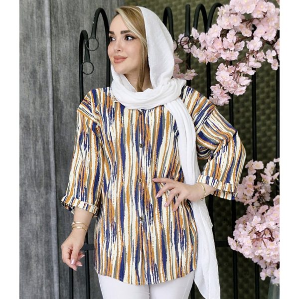 مانتو آستین پاکتی راه راه - مانتو پاتریس رشت