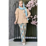 36600443ست مانتو شلوار طرحدار