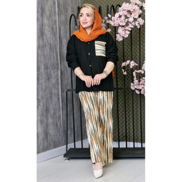 ست مانتو شلوار طرحدار - مانتو پاتریس رشت