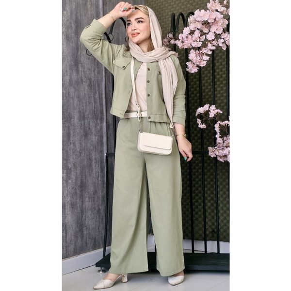 36600444-5-min ست کت شلوار لینن کجراه - مانتو پاتریس رشت