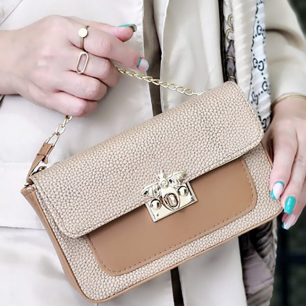 کیف فقل زنبوری پوست ماری -