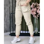 شلوار مام جلوجیب کرم - مانتو پاتریس رشت