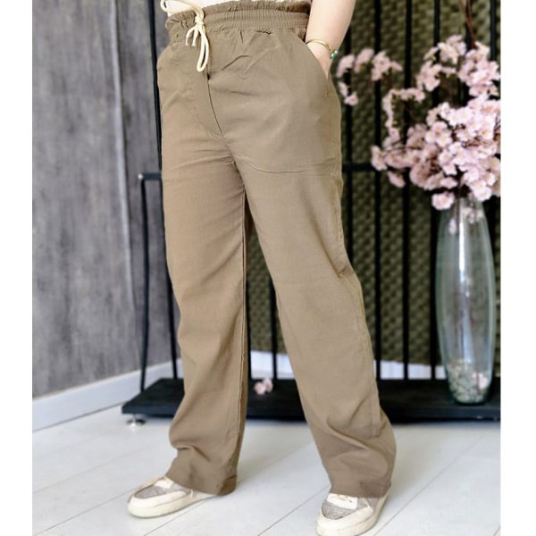 شلوار بگ قهوه ای - مانتو پاتریس رشت