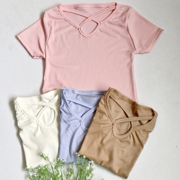 تیشرت فانریپ ضربدری - مانتو پاتریس رشت