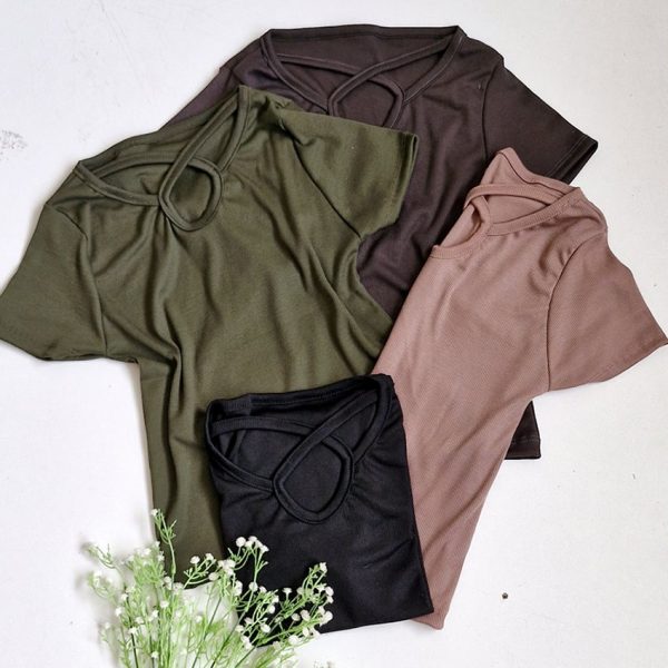 تیشرت فانریپ ضربدری - مانتو پاتریس رشت