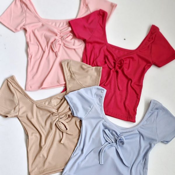 تیشرت کراپ پاپیونی - مانتو پاتریس رشت