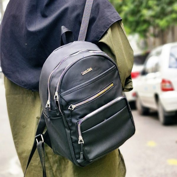 کوله پشتی 4 زیپ مشکی - مانتو پاتریس رشت