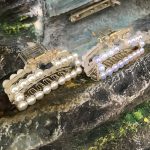 کلیپس مرواریدی شیشه ای