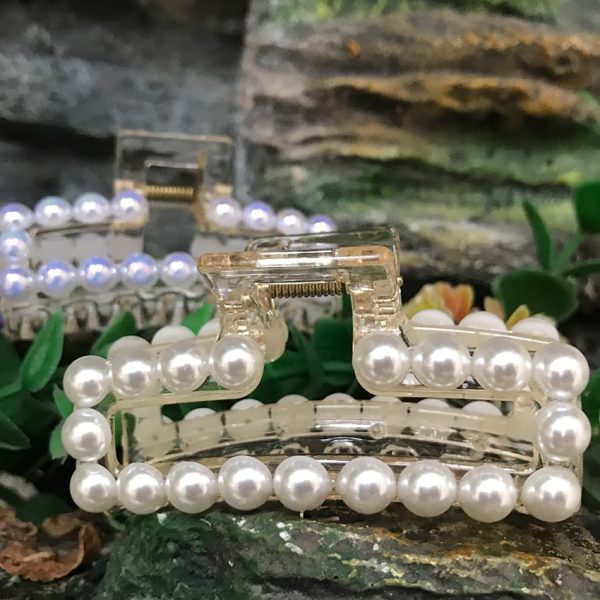 کلیپس مرواریدی شیشه ای