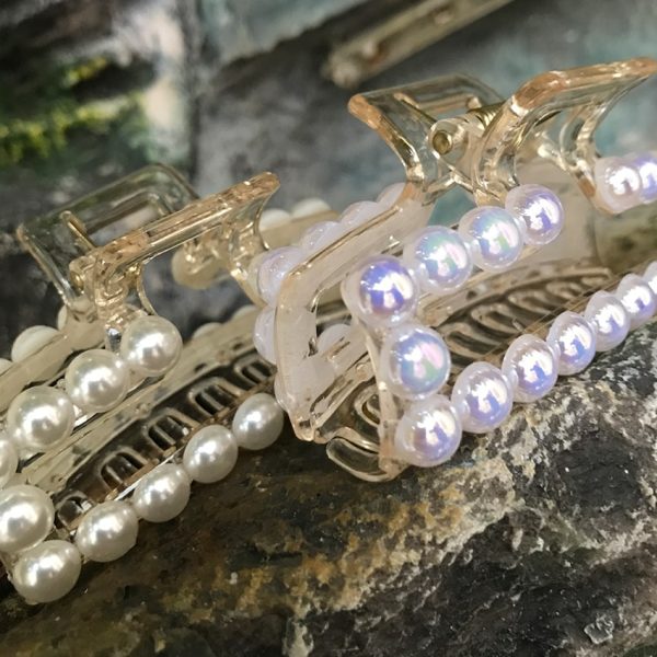 کلیپس مرواریدی شیشه ای -مانتو پاتریس رشت