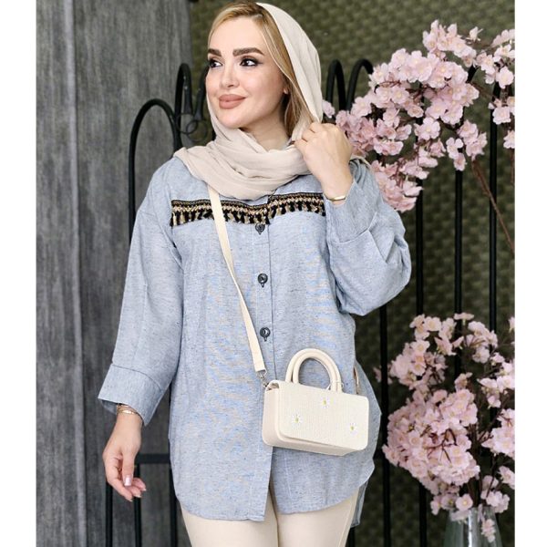 مانتو لینن نوار ریش - مانتو پاتریس رشت