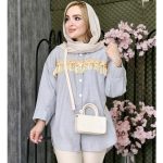 مانتو لینن نوار ریش - مانتو پاتریس رشت