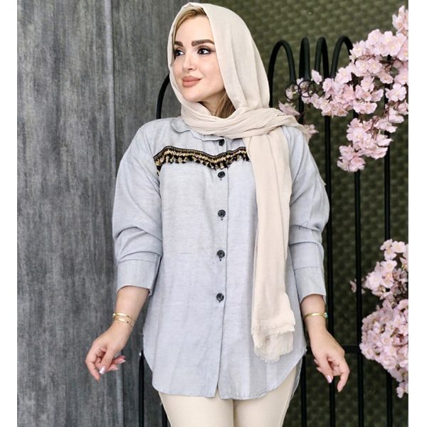 مانتو لینن نوار ریش - مانتو پاتریس رشت