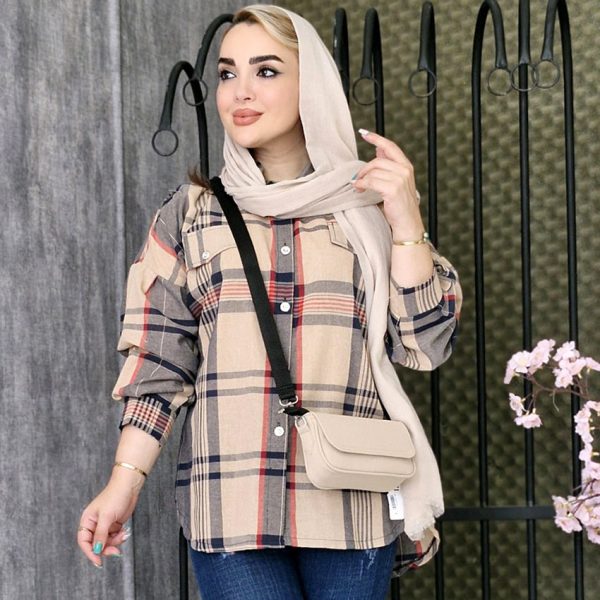 مانتو چهارخونه جیب دار - مانتو پاتریس رشت