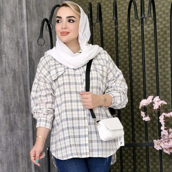 مانتو چهارخونه جیب دار - مانتو پاتریس رشت