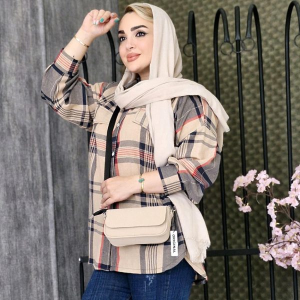 مانتو چهارخونه جیب دار - مانتو پاتریس رشت