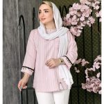 تونیک پلوتی آستین سکه ای - مانتو پاتریس رشت