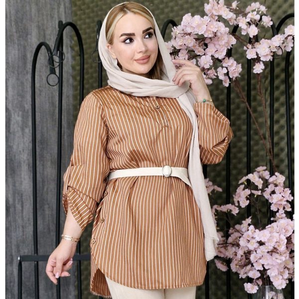 4280027.5-min 4280027مانتو راه راه بغل دکمه