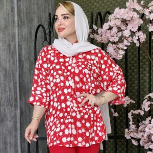 شومیز حبابی قرمز -مانتو پاتریس رشت