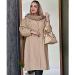 بارانی بلند 4 دکمه کتان زارا - مانتو پاتریس رشت
