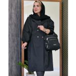 بارانی بلند 4 دکمه کتان زارا - مانتو پاتریس رشت