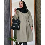 بارانی بلند 4 دکمه کتان زارا - مانتو پاتریس رشت