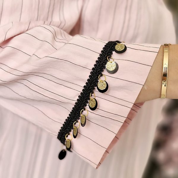 تونیک پلوتی آستین پولکی-