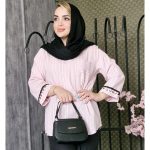 تونیک پلوتی آستین پولکی-