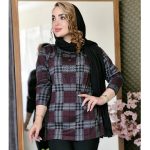 تونیک ملانژ چهارخونه - مانتو پاتریس رشت