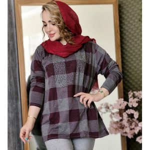 تونیک ملانژ چهارخونه - مانتو پاتریس رشت