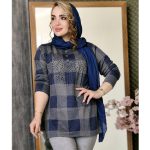 تونیک ملانژ چهارخونه - مانتو پاتریس رشت