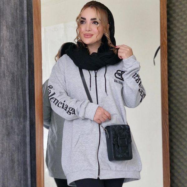 سویشرت دورس آستین چاپی