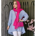 مانتو پفکی جلو دکمه - مانتو پاتریس رشت