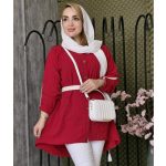 مانتو پفکی جلو دکمه - مانتو پاتریس رشت