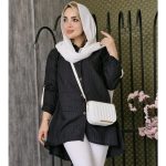 مانتو پفکی جلو دکمه - مانتو پاتریس رشت