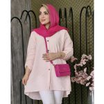 مانتو پفکی جلو دکمه - مانتو پاتریس رشت