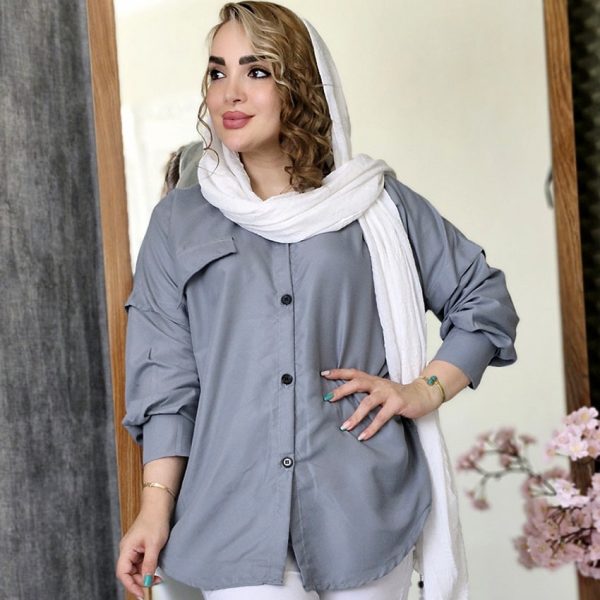 مانتو پانچ داکرون جیب نما - مانتو پاتریس رشت