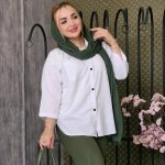 مانتو داکرون دکمه پرسی - مانتو پاتریس رشت