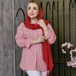 مانتو دیپلمات راه راه - مانتو پاتریس رشت