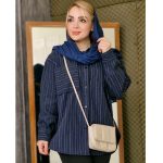 مانتو دیپلمات پاییزه سرمه ای - مانتو پاتریس رشت