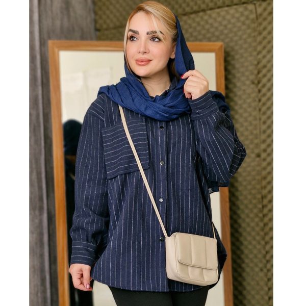 مانتو دیپلمات پاییزه سرمه ای - مانتو پاتریس رشت