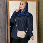 مانتو دیپلمات پاییزه سرمه ای - مانتو پاتریس رشت