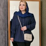 مانتو دیپلمات پاییزه سرمه ای - مانتو پاتریس رشت