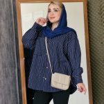 مانتو دیپلمات پاییزه سرمه ای - مانتو پاتریس رشت