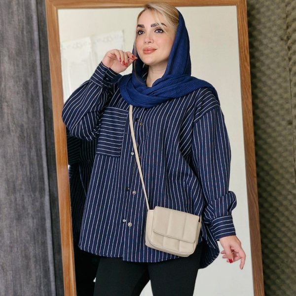 مانتو دیپلمات پاییزه سرمه ای - مانتو پاتریس رشت